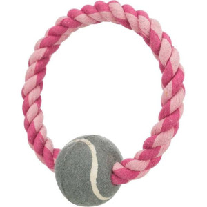 Trixie ZABAWKA sznur z PIŁKĄ 18cm dla psa PIŁKA
