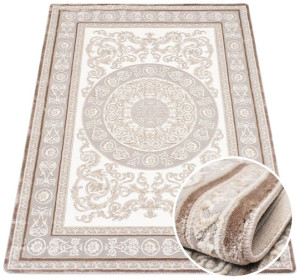 Dywan Galya ornament glamour 22 beżowy / kremowy 133x190