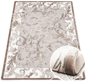 Dywan Galya ornament glamour 18 szary / beżowy 240x340
