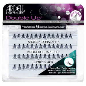Ardell Double Up Sztuczne Rzęsy, Kępki Bez Węzełków - Short Black 56 Sztuk