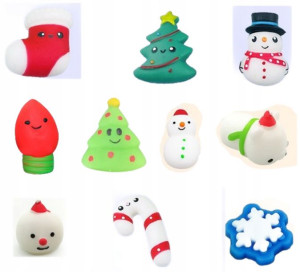 Świąteczne Squishy Mochi Gniotki Pop It Gniotek