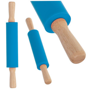 Wałek Do Ciasta Silikonowy 38cm Niebieski