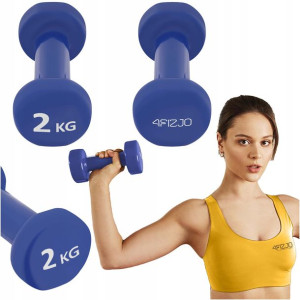 Hantelki hantle do ćwiczeń Zestaw ciężarków 2x2kg
