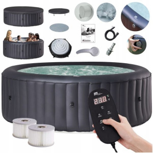 Bardzo Duże Jacuzzi 8 Os Dmuchane Ogrodowe + Ozon