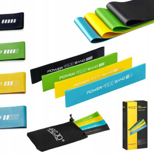 Zestaw 4 Gum Do Ćwiczeń Mini Band 4fizjo Fitness