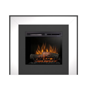 Kominek Elektryczny Zuni 23" Xhd Czarny/biały