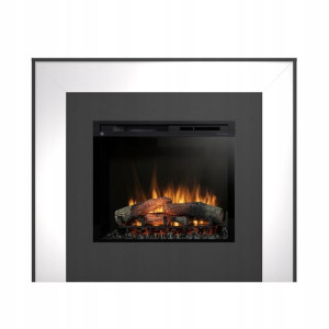 Kominek Elektryczny Zuni 28" Xhd Czarny/biały