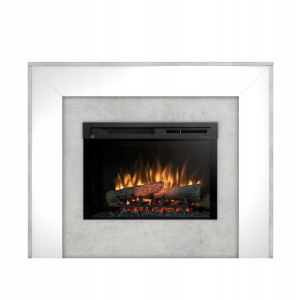 Kominek Elektryczny Zuni 26" Xhd Beton/biały
