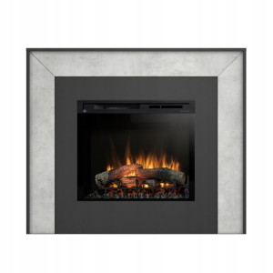 Kominek Elektryczny Zuni 28" Xhd Czarny/beton