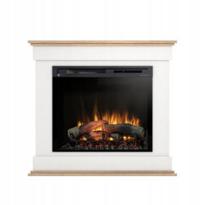 Kominek Elektryczny Lenox 28" Xhd Biały/j.dąb