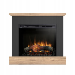 Kominek Elektryczny Jukon 28"xhd Czarny/j.dąb