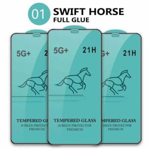 Szkło Hartowane 10D "Swift Horse" Apple Iphone 13/13 Pro  Czarny