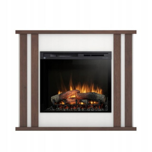 Kominek Elektryczny Kelso 28" Xhd Biały/c.dąb