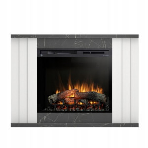 Kominek Elektryczny Paria 28"xhd Biały/marmur