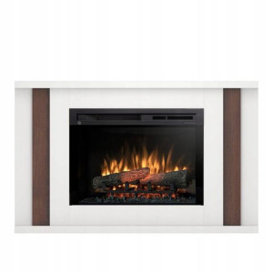 Kominek Elektryczny Paria 26" Xhd Biały/c.dąb