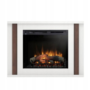 Kominek Elektryczny Paria 28" Xhd Biały/c.dąb