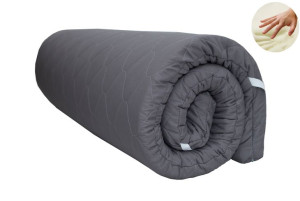 Materac nawierzchniowy 140x200 visco, topper, 4cm Grafit
