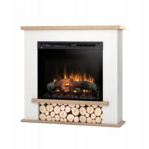 Kominek Elektryczny Tula 28" Xhd Biały/j.dąb