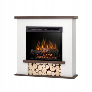 Kominek Elektryczny Tula 23" Xhd Biały/c.dąb