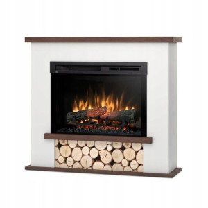 Kominek Elektryczny Tula 26" Xhd Biały/c.dąb