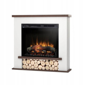 Kominek Elektryczny Tula 28" Xhd Biały/c.dąb