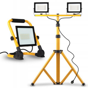 HALOGEN LED 3x 50W STATYW roboczy do naświetlacz uchwyt ZESTAW