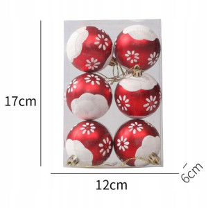 Bombki Choinkowe Nietłukące Zestaw Premium 6szt
