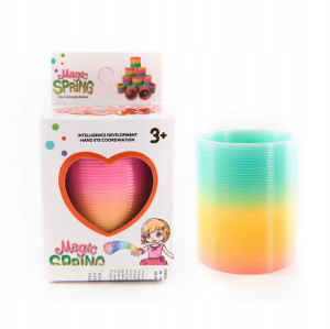 Magiczna Sprężyna 6,5cm Kolorowa Zabawka