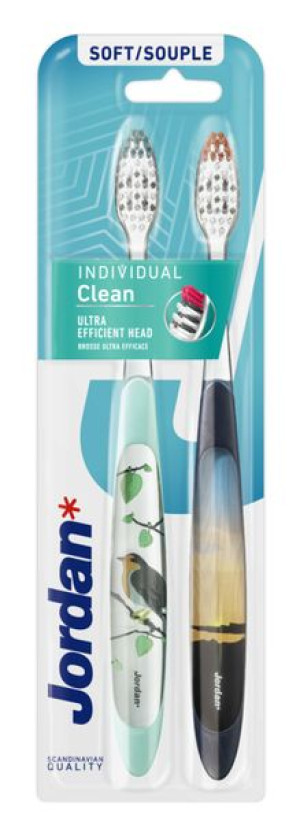 Jordan Individual Clean Szczoteczka Do Zębów - Soft (2 Sztuki)