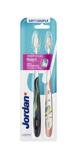 Jordan Individual Reach Szczoteczka Do Zębów - Soft (2 Pack)