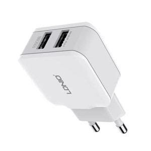 Ładowarka USB 12W PD QC2.0 2-portowa USB-A