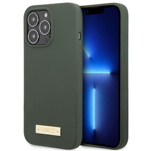 Etui Guess GUHMP13XSPLA Apple iPhone 13 Pro Max zielony/khaki hard case Sil