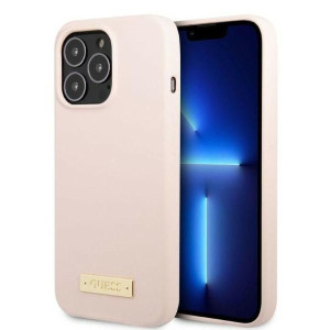 Etui Guess GUHMP13XSPLP Apple iPhone 13 Pro Max różowy/pink hard case Silic