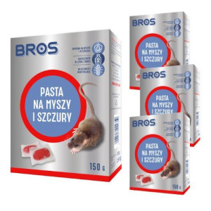 Pasta na myszy i szczury Bros 150 g x 4 sztuki
