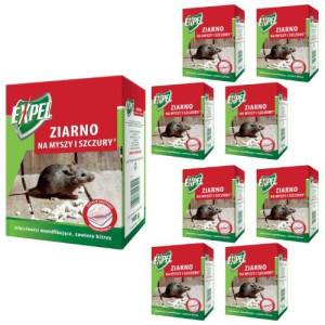 Ziarno na myszy i szczury Expel 140 g x 9 sztuk