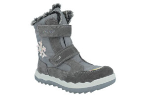 Śniegowce dziewczęce PRIMIGI 2879611 GORETEX wysokie rzepy szary