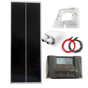 Zestaw Solarny Mono Kamper 100w + Regulator Mppt