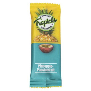 Batonik owocowy Ananas - Marakuja, Tropicks, 20g