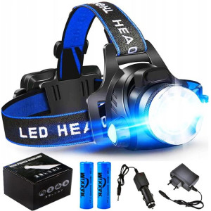 Latarka Czołowa Czołówka Lampka Led Zoom Xml-t6