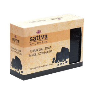 Mydło z węglem Charcoal SATTVA SOAP CHARCOAL 125G