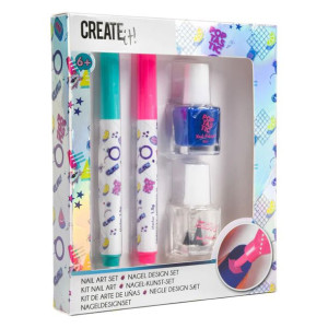 Create It! Zestaw lakiery i markery do paznokci dla dziewczynki