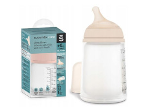 Suavinex Butelka ZERO ZERO 180 ml o wolnym przepływie 0m+ S