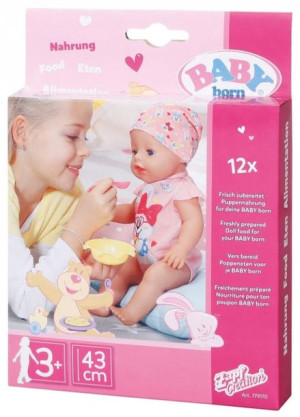 Baby Born Jedzenie Pokarm Dla Lalki Saszetki 12szt