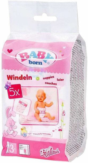 Baby Born Pieluszki Dla Lalki 43 Cm 5 Sztuk