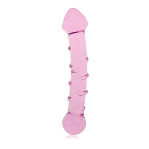 Szklane Spiralne Dildo z żołęziem 17,5cm