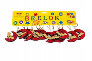 Halloween Nietoperz Brelok Do Kluczy Zestaw 12szt