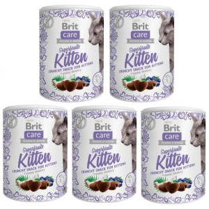 Pakiet Przysmaków Brit Care Snack Superfruits Kitten Kocięta 5 x 100 g