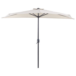 Parasol ogrodowy półokrągły 270 cm beżowy GALATI