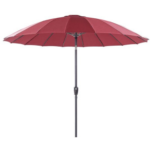 Parasol ogrodowy ⌀ 255 cm czerwony BAIA