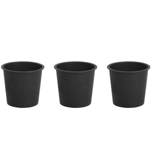Zestaw 3 okrągłych wkładów do doniczek ⌀ 34 cm BALZO
